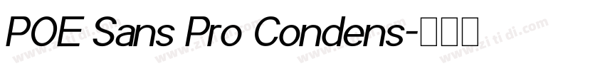 POE Sans Pro Condens字体转换